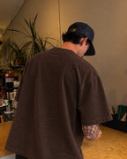 Remera Básica Boxy Marrón