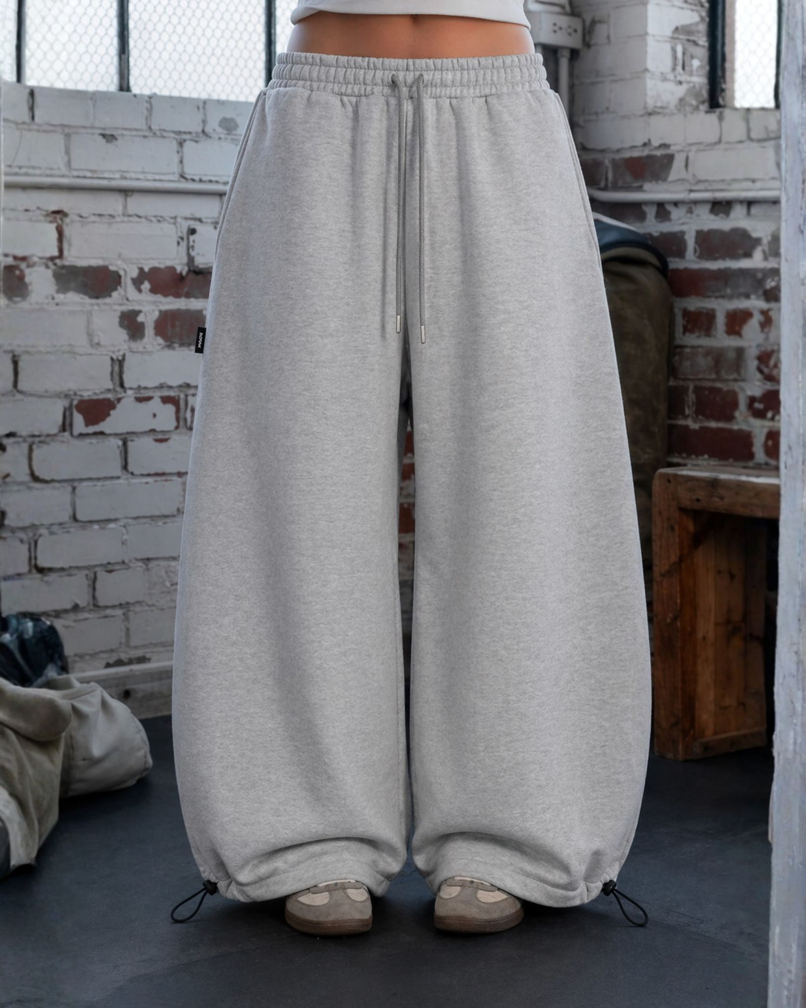 Joggin Baggy Clean Gris Melange