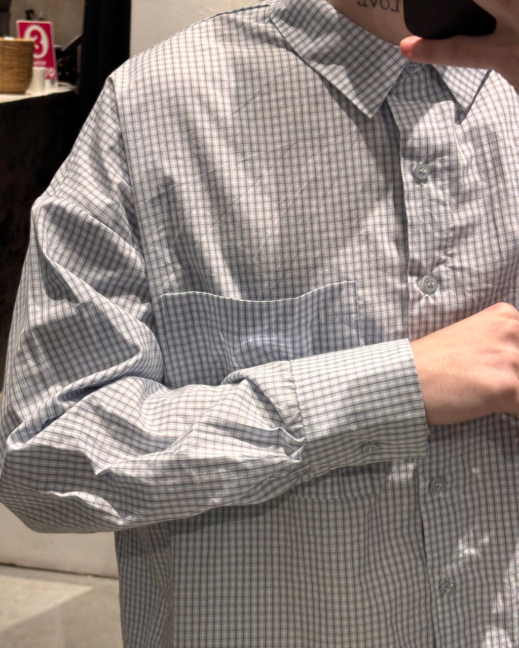 Camisa Oversize Celeste Milan