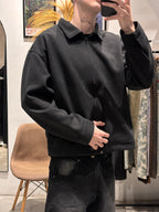 Campera Minimalista Valentino Negra