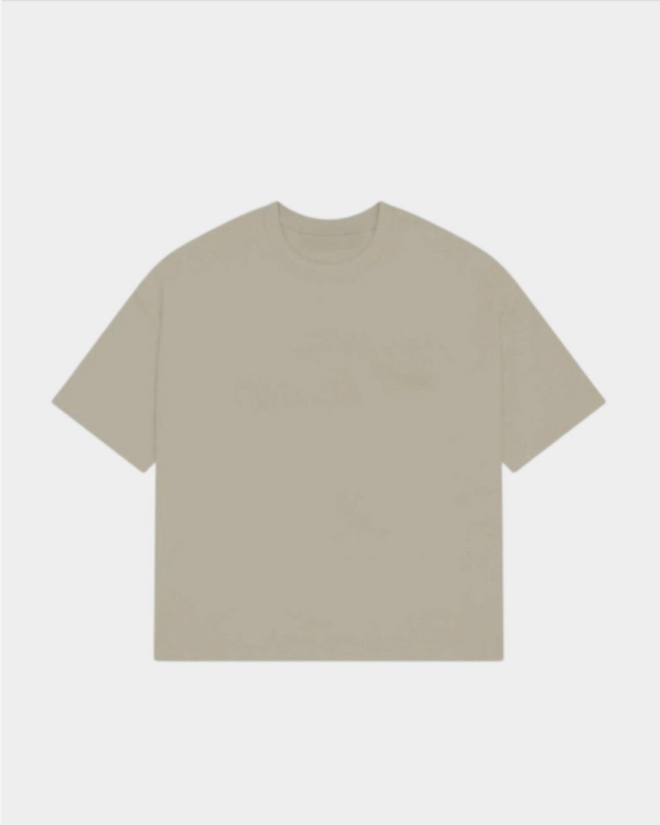 Remera Básica Boxy Crema