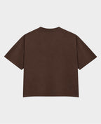 Remera Básica Boxy Marrón