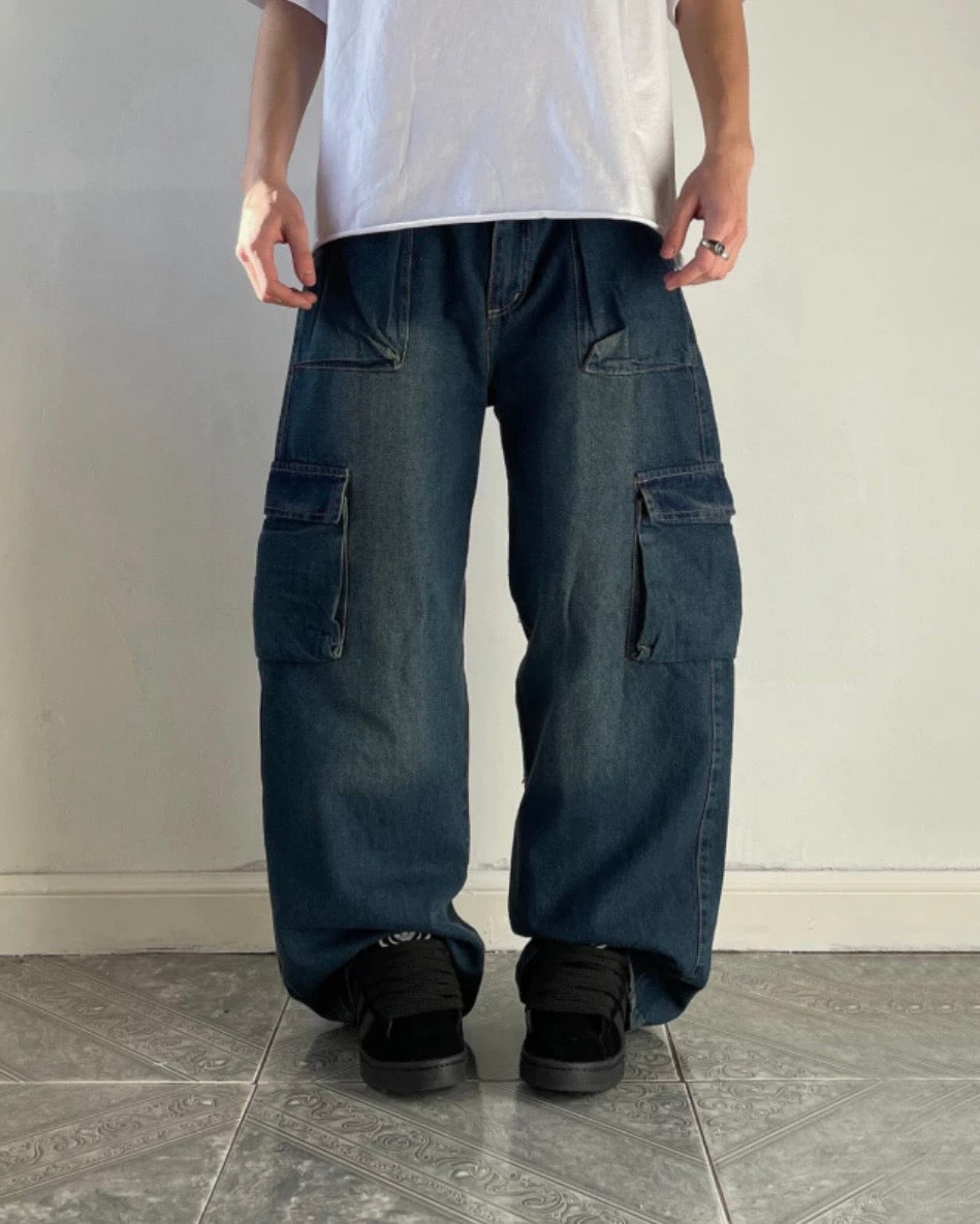 Pantalón Cargo Océano Oscuro