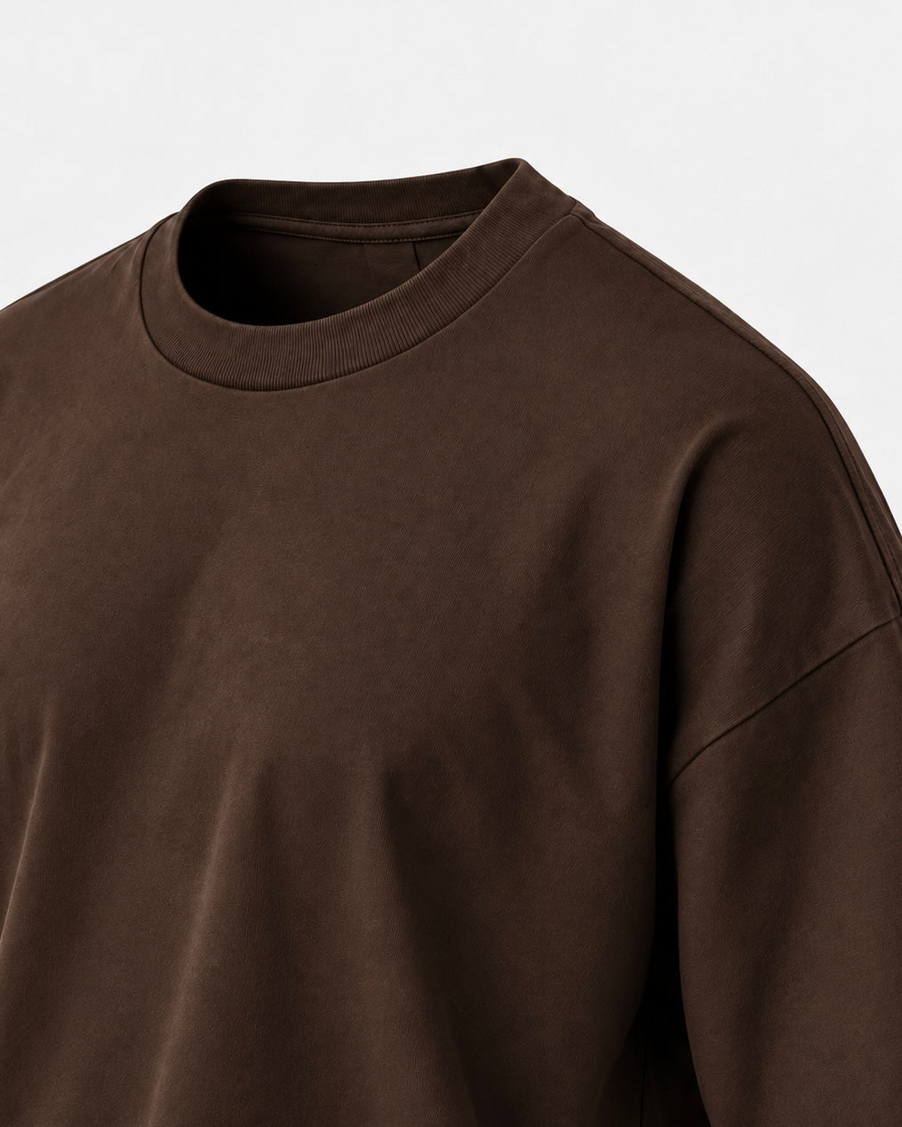 Remera Básica Boxy Marrón