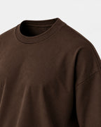 Remera Básica Boxy Marrón
