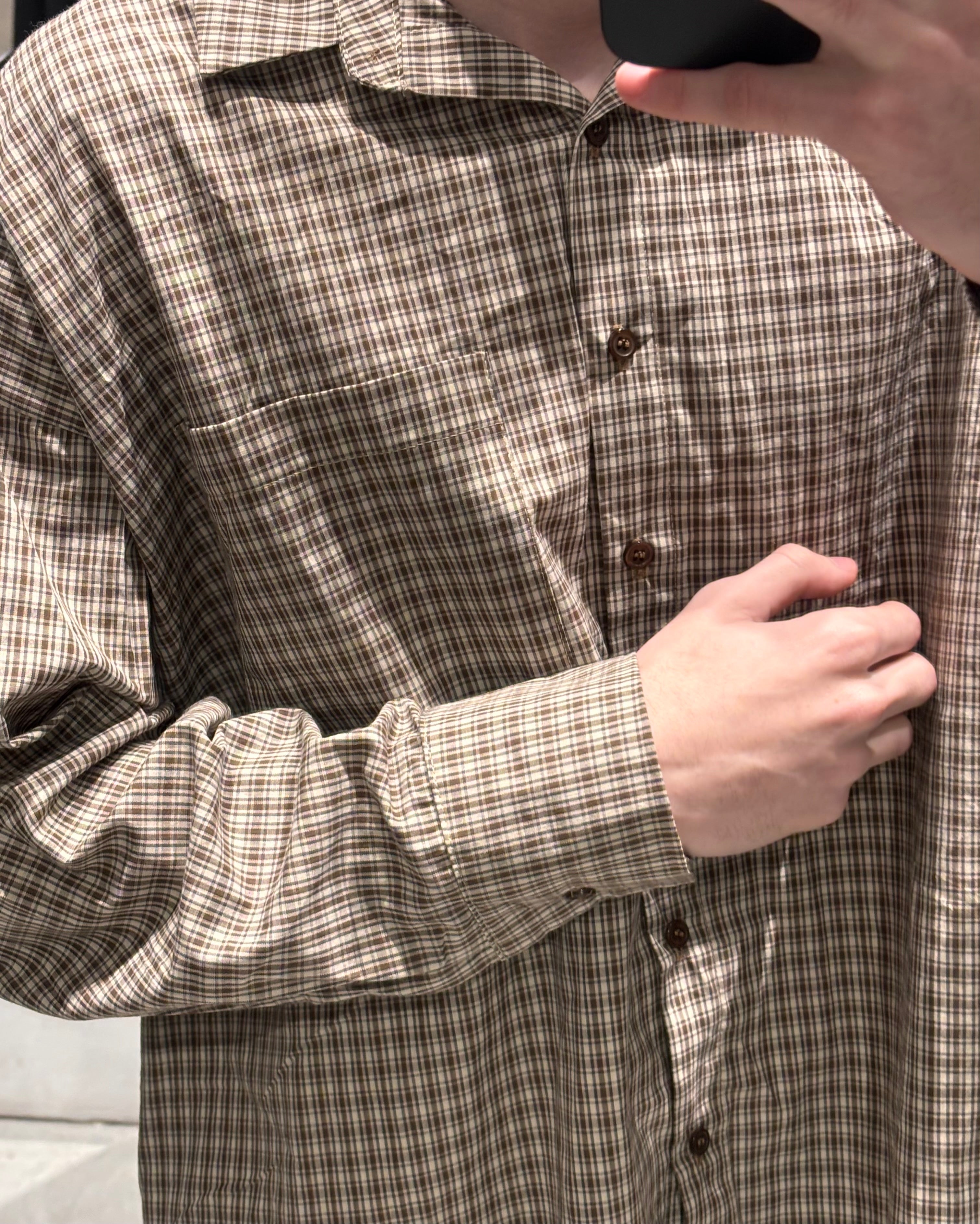 Camisa Oversize Marrón Milan