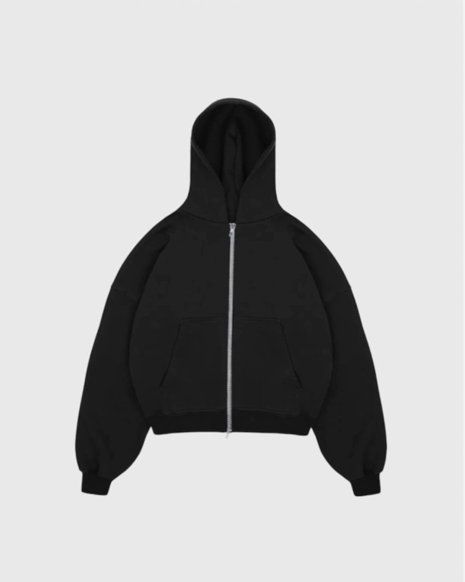 Campera Regular Negra