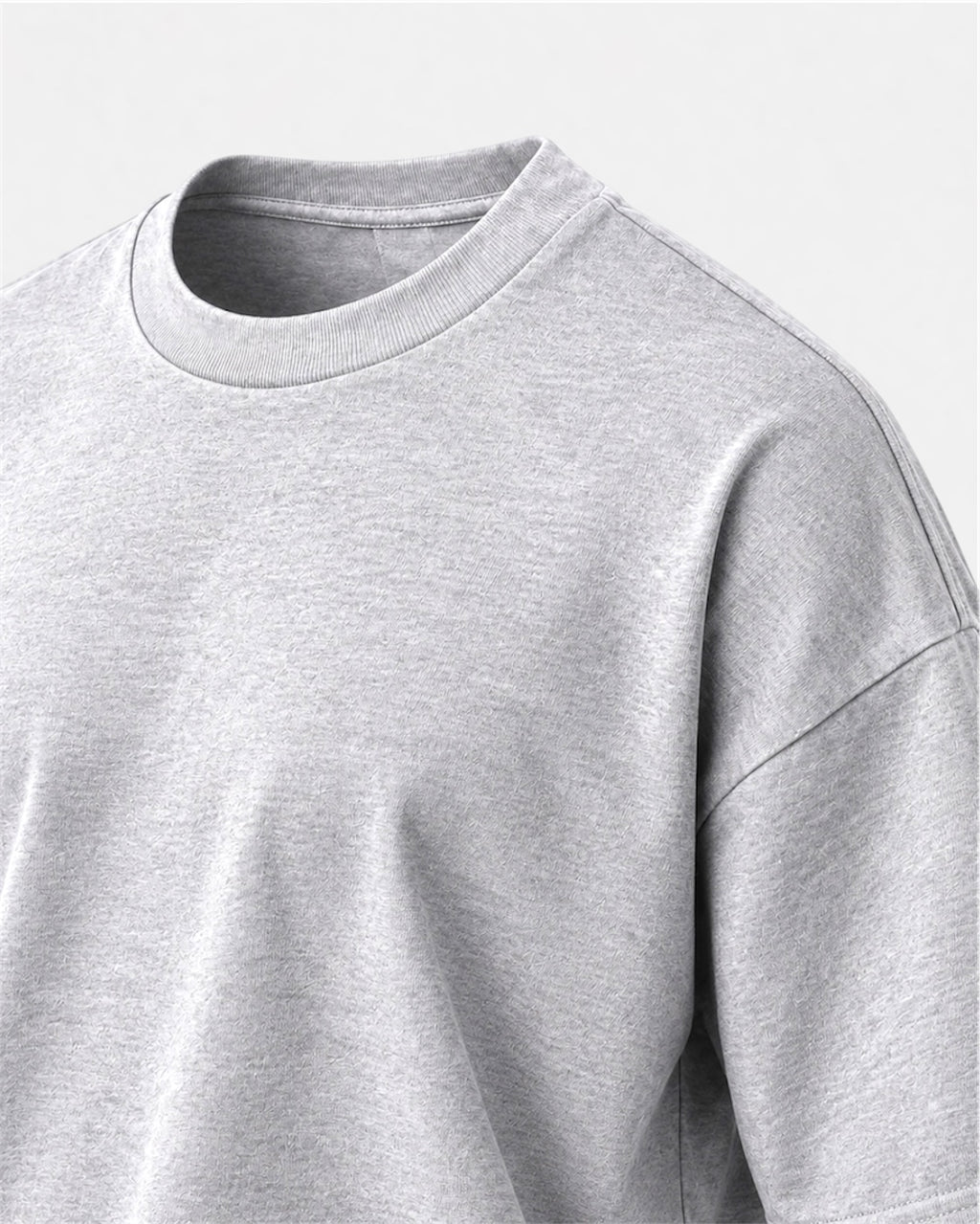 Remera Básica Boxy Gris