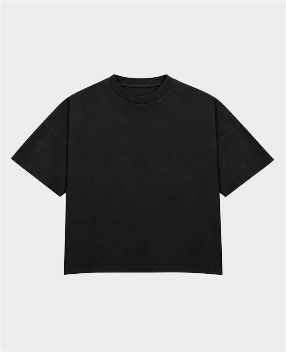 Remera Básica Boxy Negra