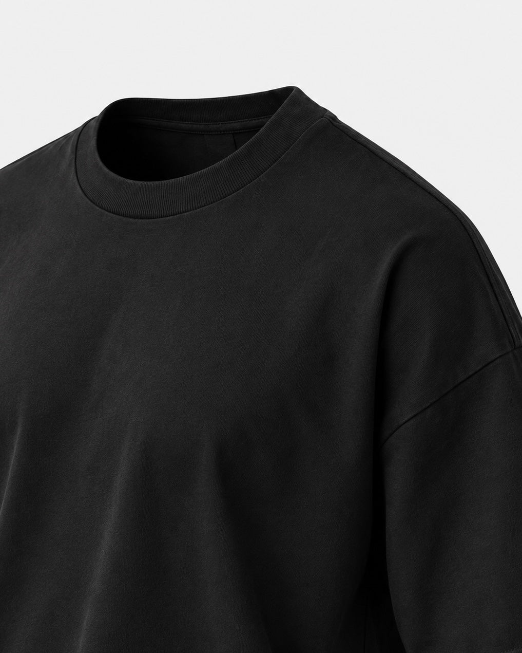 Remera Básica Boxy Negra