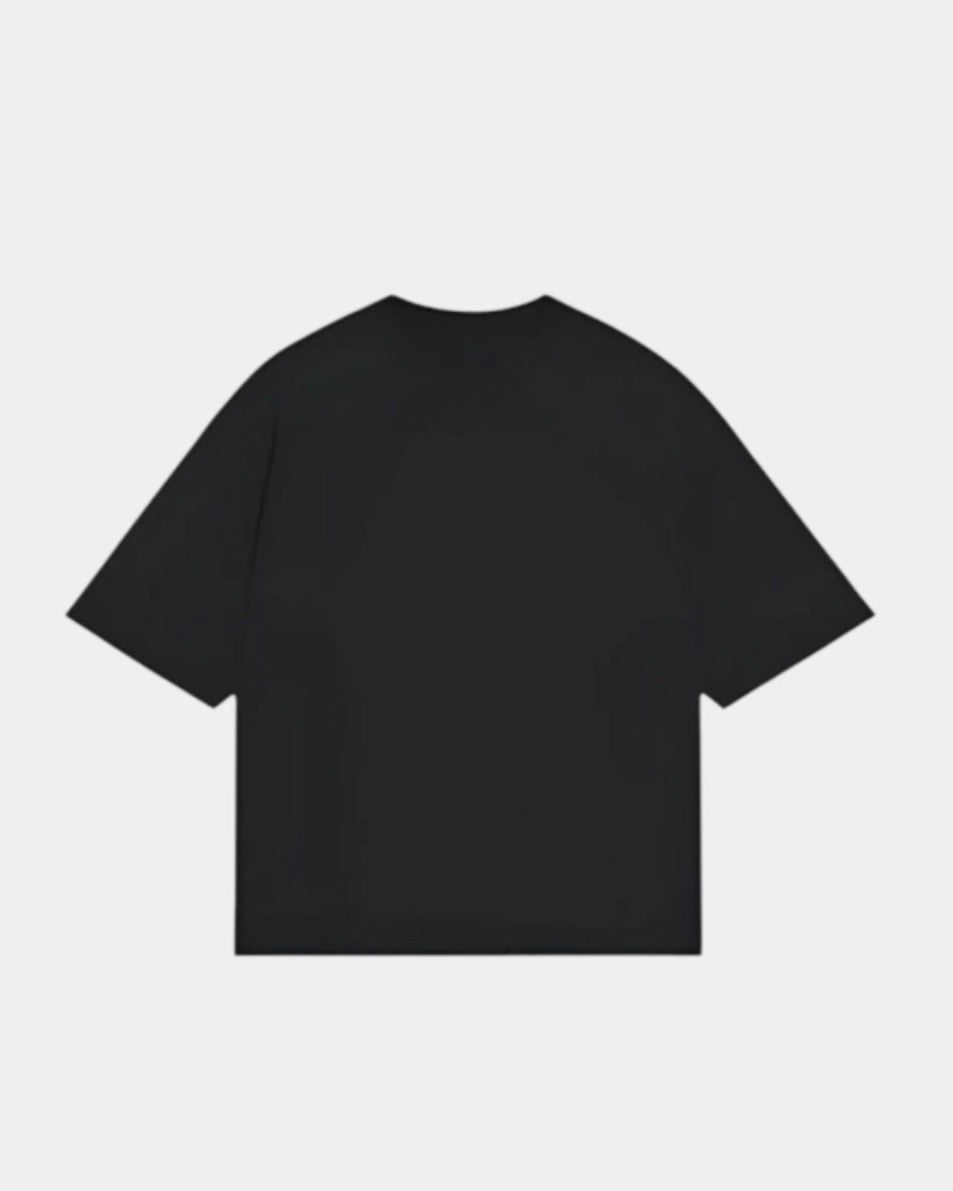 Remera Básica Oversize Negra Premium