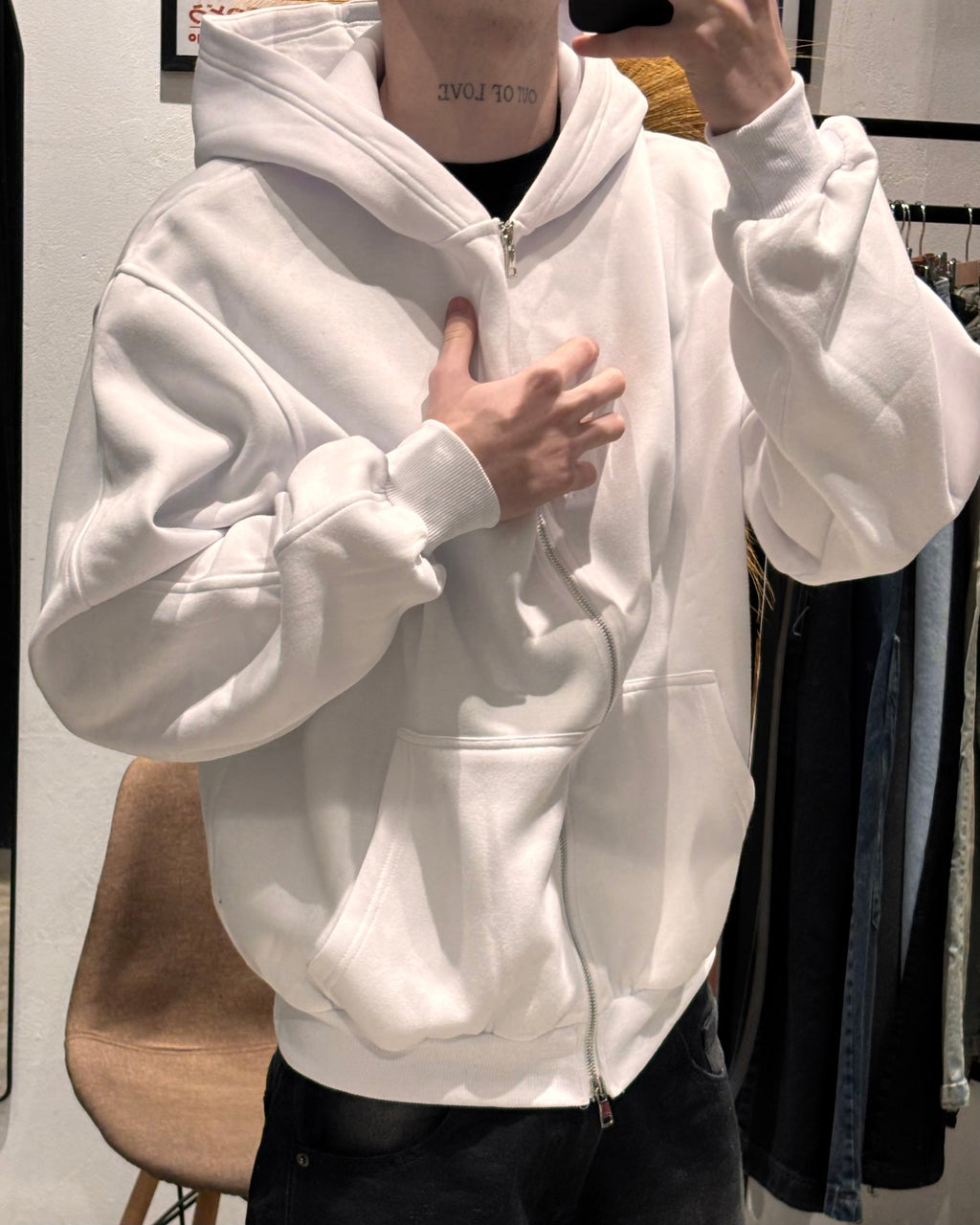 Campera Boxy Blanca