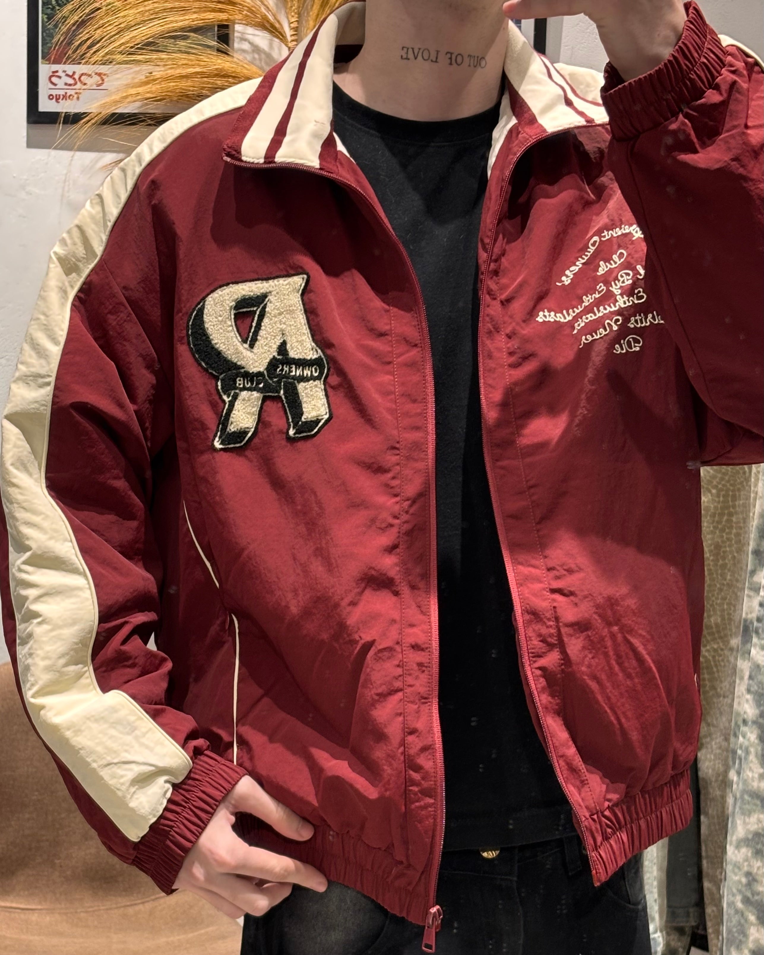 Campera Track Retro Bordó