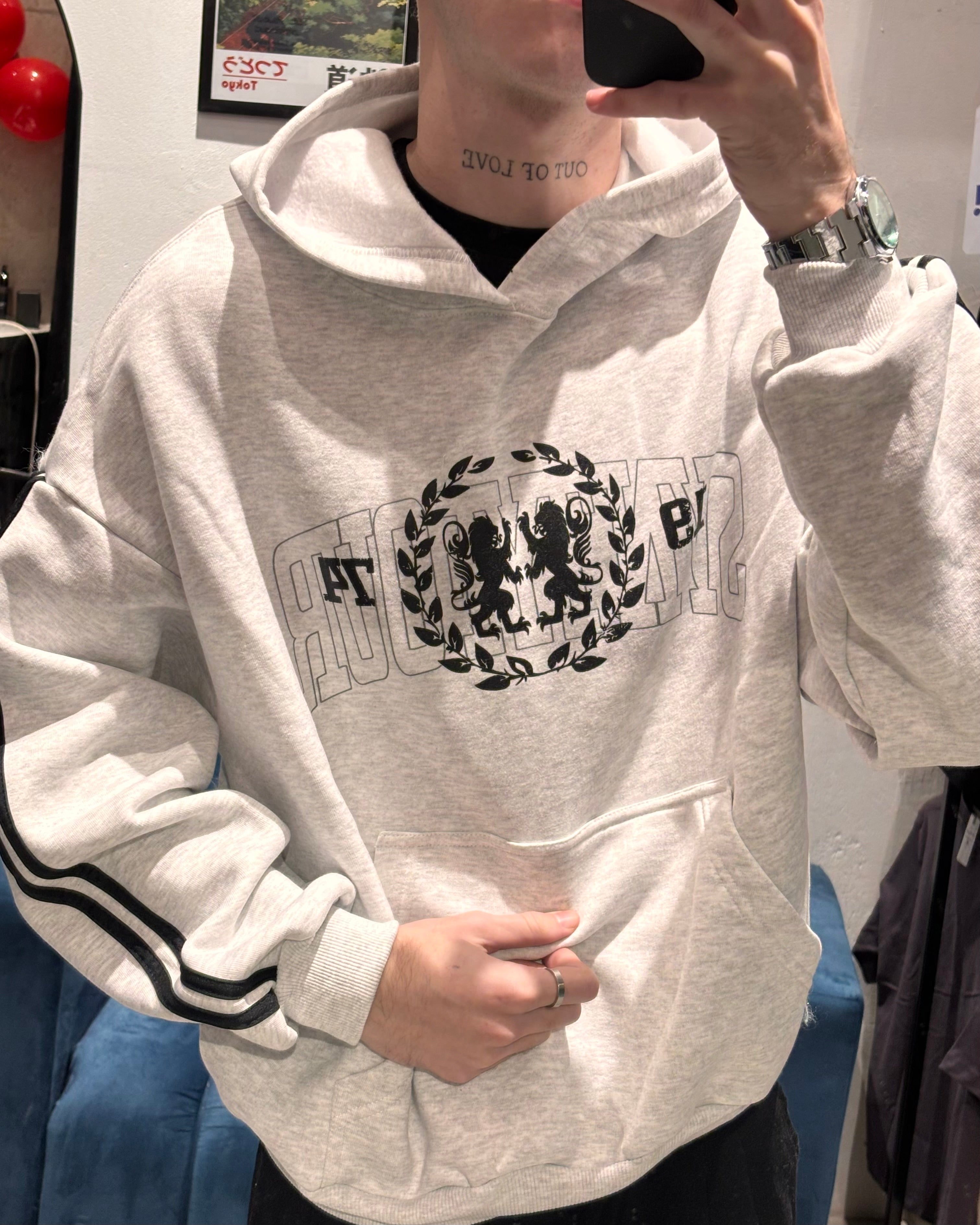 Hoodie Royal Gris Melange