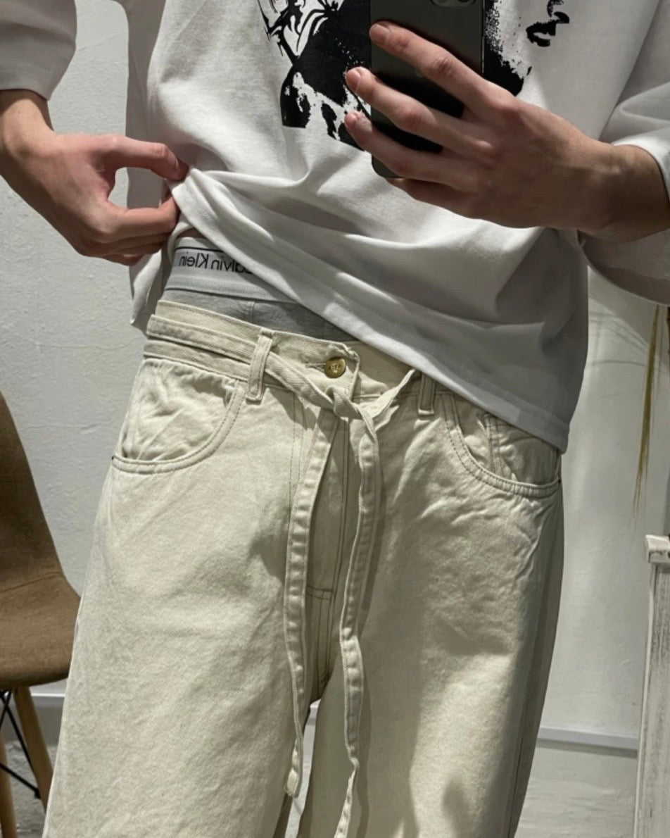 Pantalón Baggy Tokyo Crema