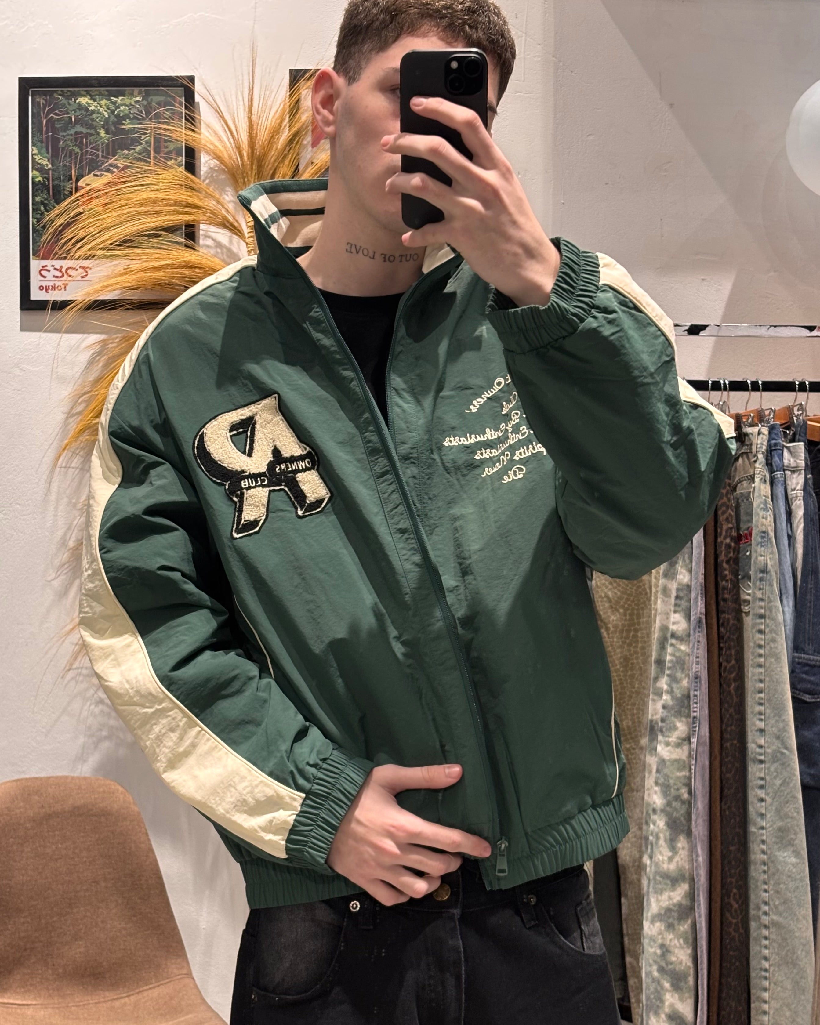 Campera Track Retro Verde