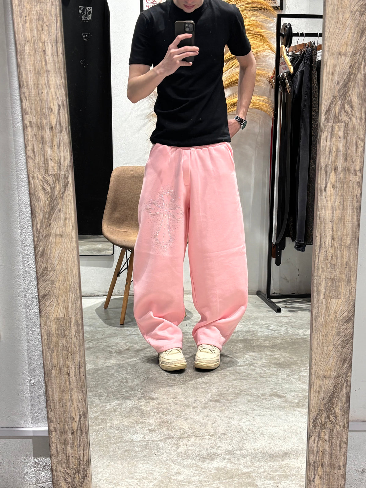 Pantalón Jogging SuperBaggy Cruz Rosa