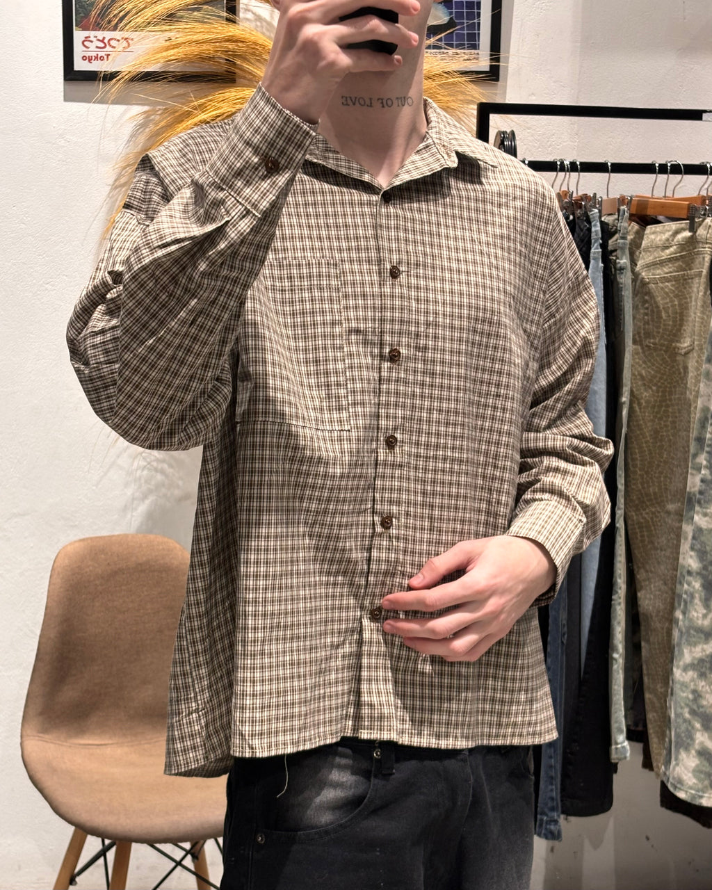 Camisa Oversize Marrón Milan
