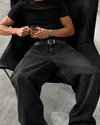 Remera Slim Fit Negra