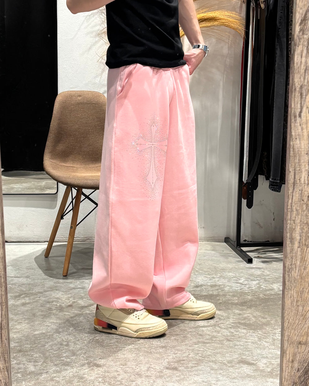 Pantalón Jogging SuperBaggy Cruz Rosa