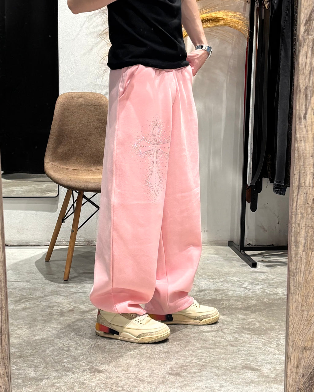 Pantalón Jogging SuperBaggy Cruz Rosa