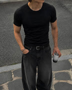 Remera Slim Fit Negra