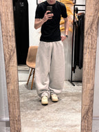 Pantalón Joggin SuperBaggy Cruz Gris Melange