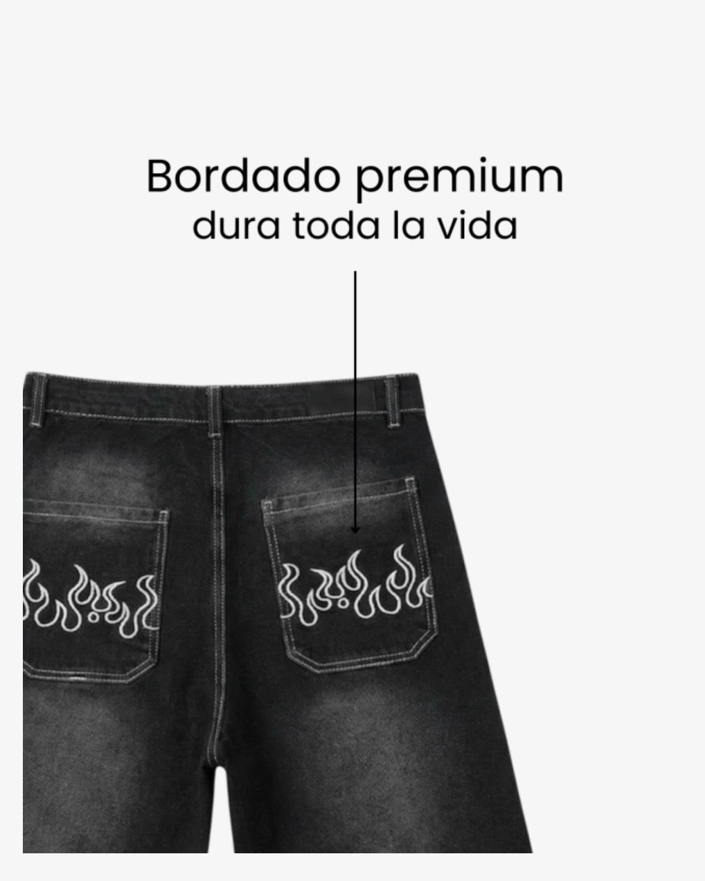 Bermuda Baggy Praga Negra