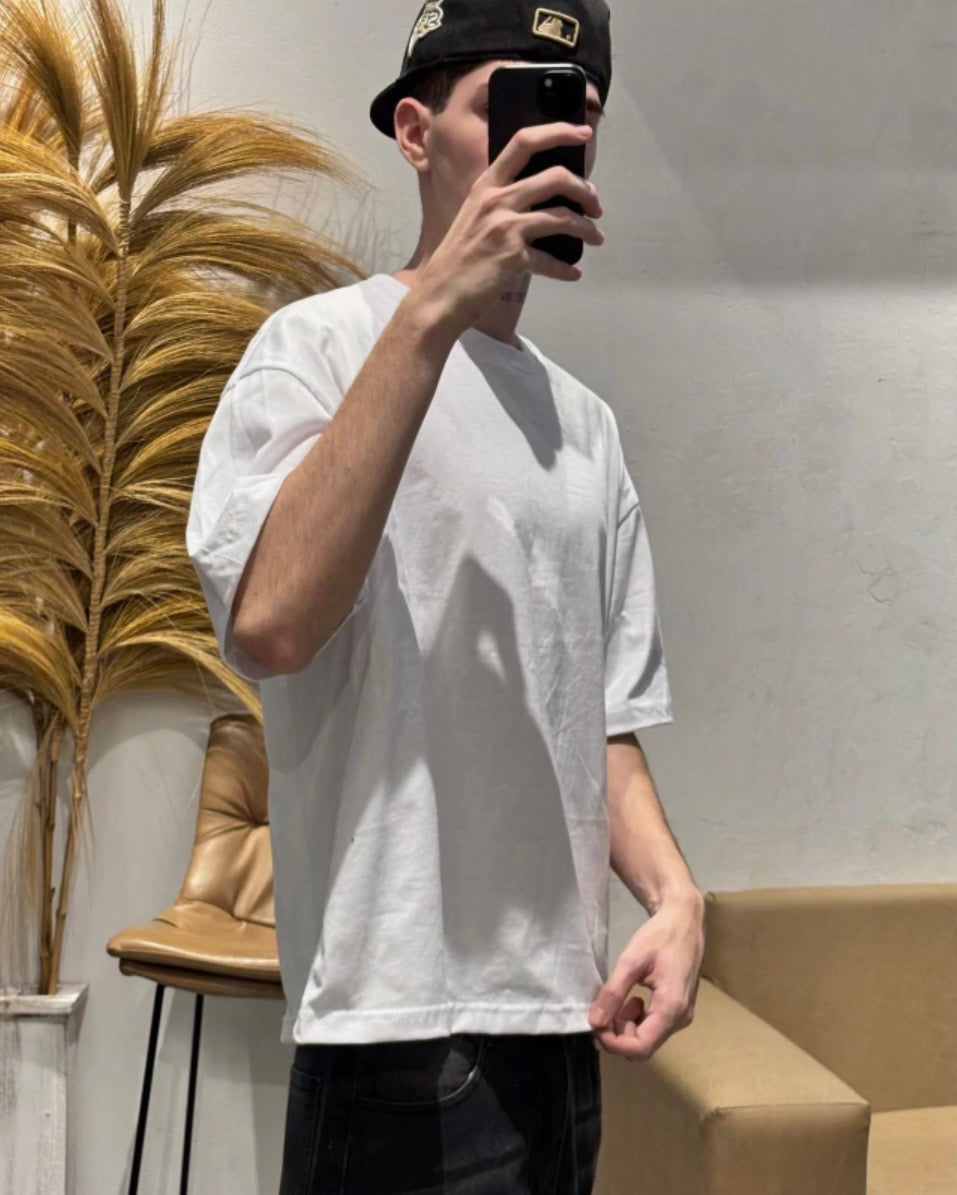 Remera Básica Boxy Blanca