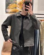 Campera Minimalista Valentino Gris