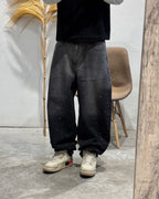 Pantalón Baggy Estrellado Con Strass