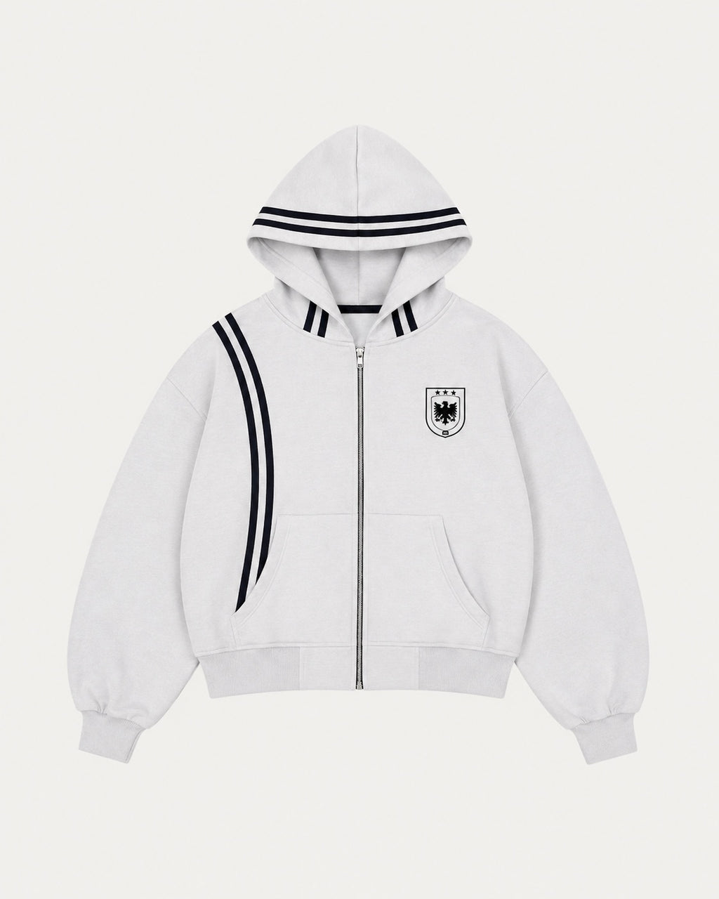 Campera Boxy Tennis Club Gris