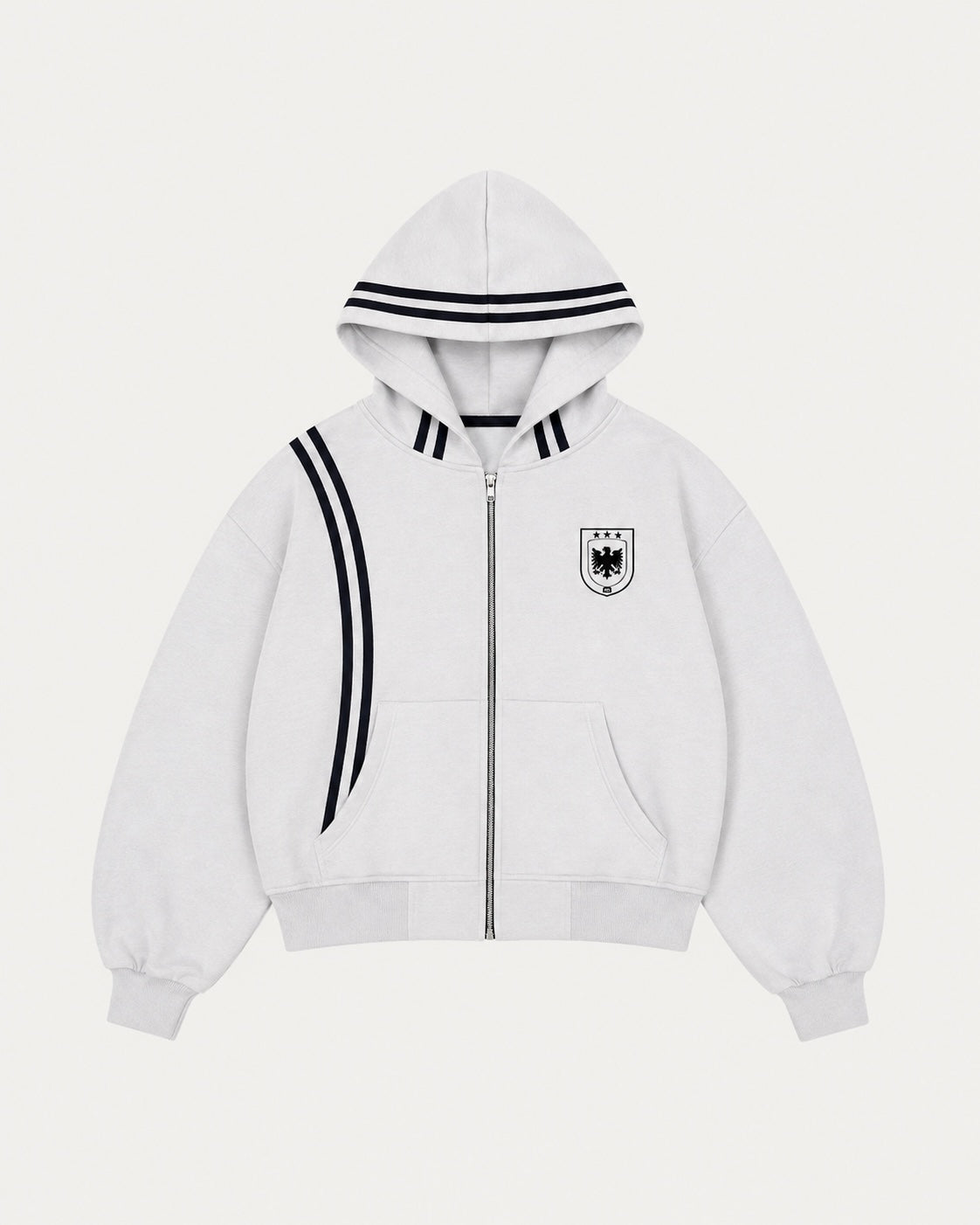 Campera Boxy Tennis Club Gris