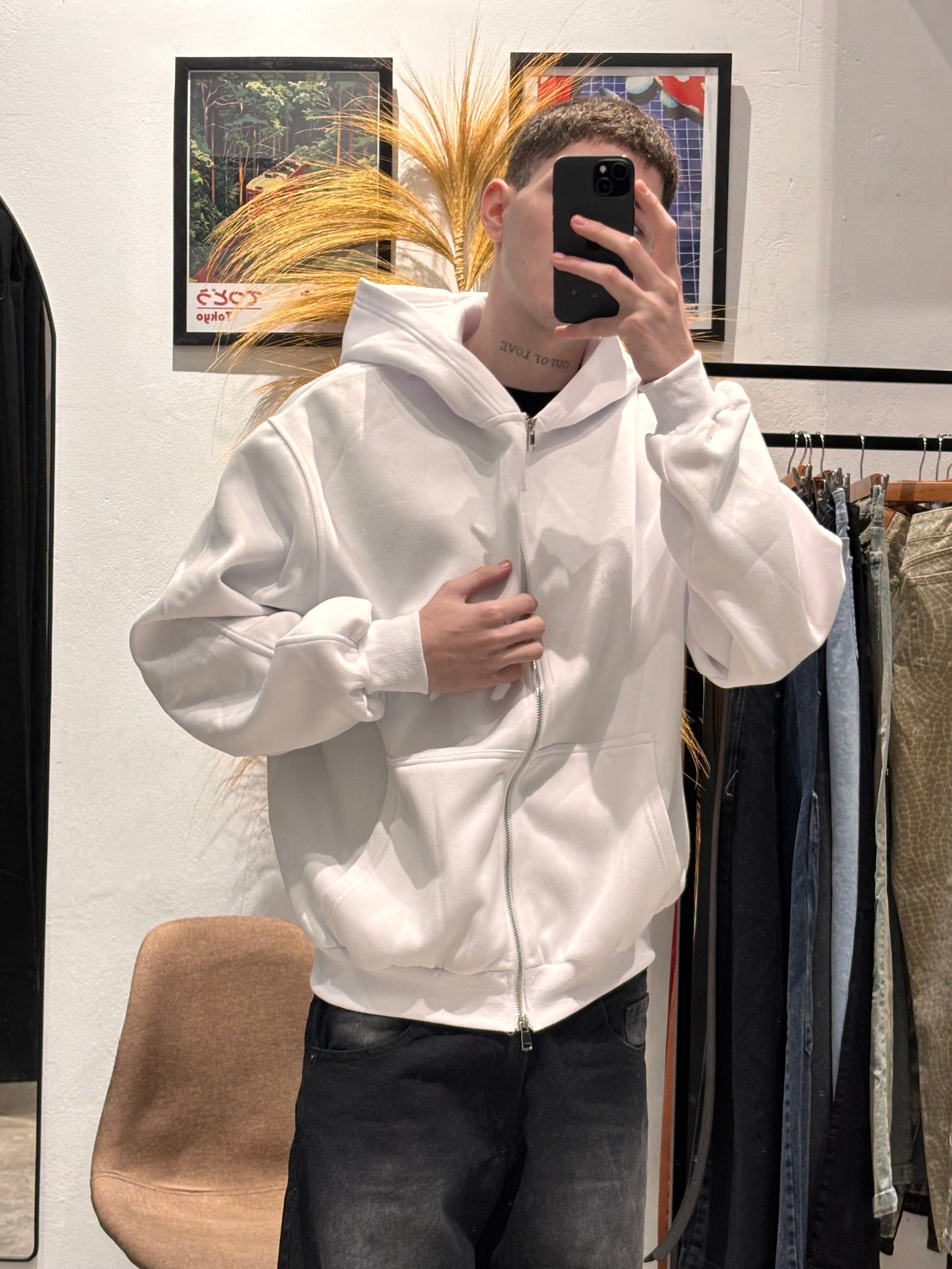 Campera Boxy Blanca