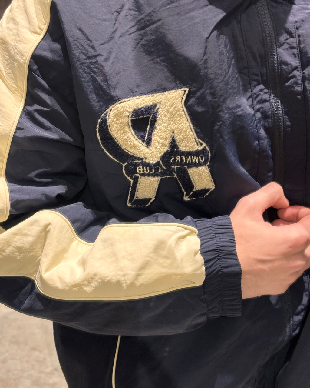 Campera Track Retro Azul