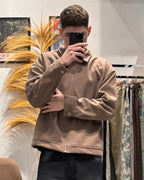 Campera Minimalista Valentino Marrón