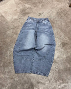 Pantalón Barrel Celeste