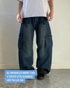 Pantalón Cargo Océano Oscuro