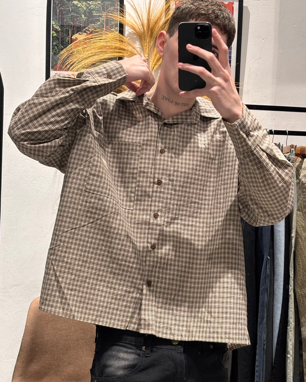 Camisa Oversize Marrón Milan