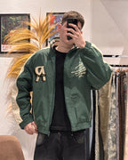 Campera Track Retro Verde