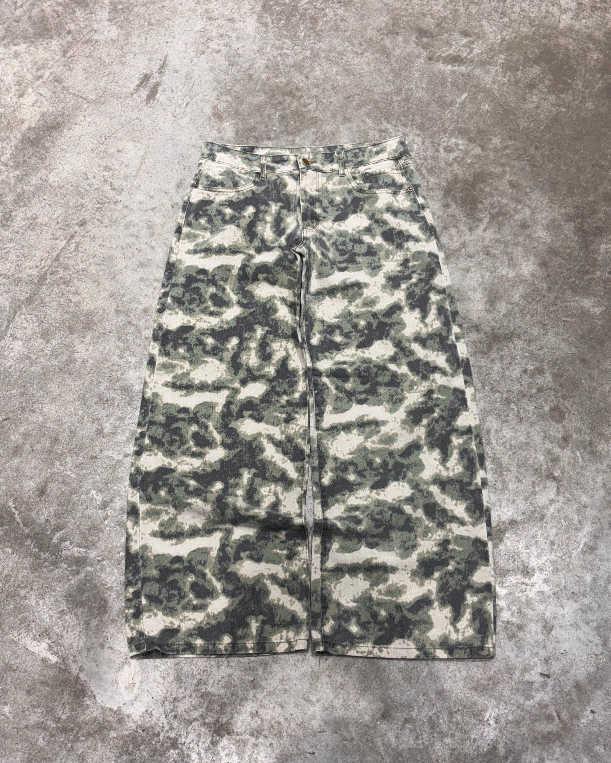 Pantalón Baggy Camuflado Claro