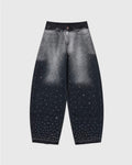 Pantalón Baggy Estrellado Con Strass
