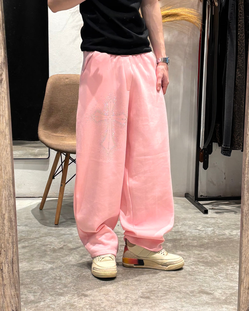 Pantalón Jogging SuperBaggy Cruz Rosa