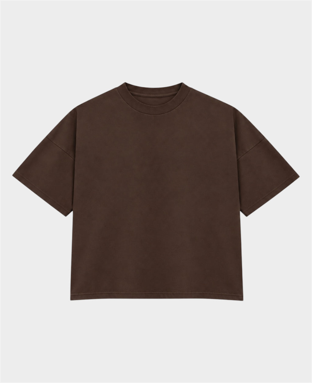 Remera Básica Boxy Marrón
