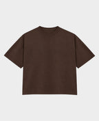 Remera Básica Boxy Marrón