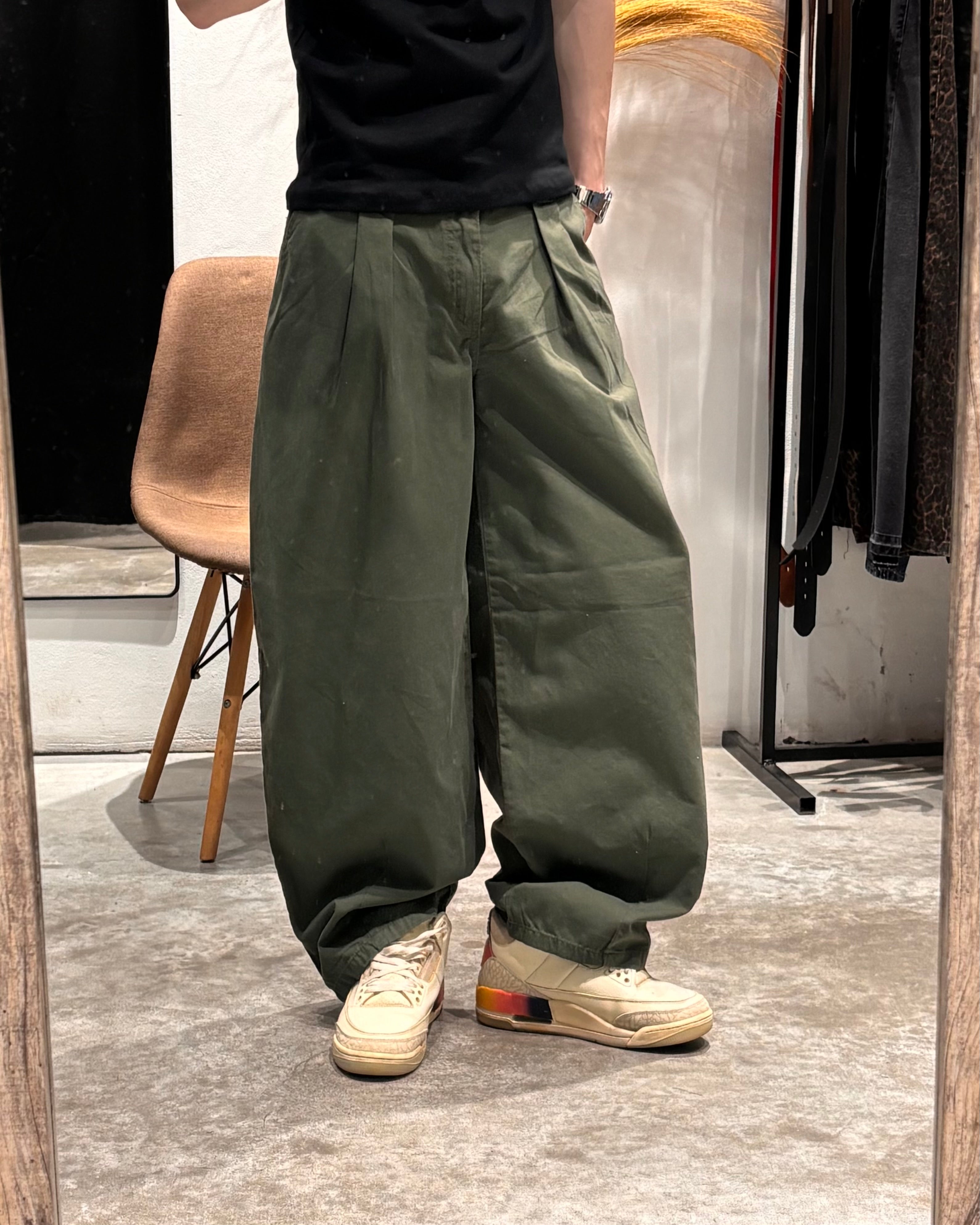 Pantalón Sastrero Rigido Verde Oliva