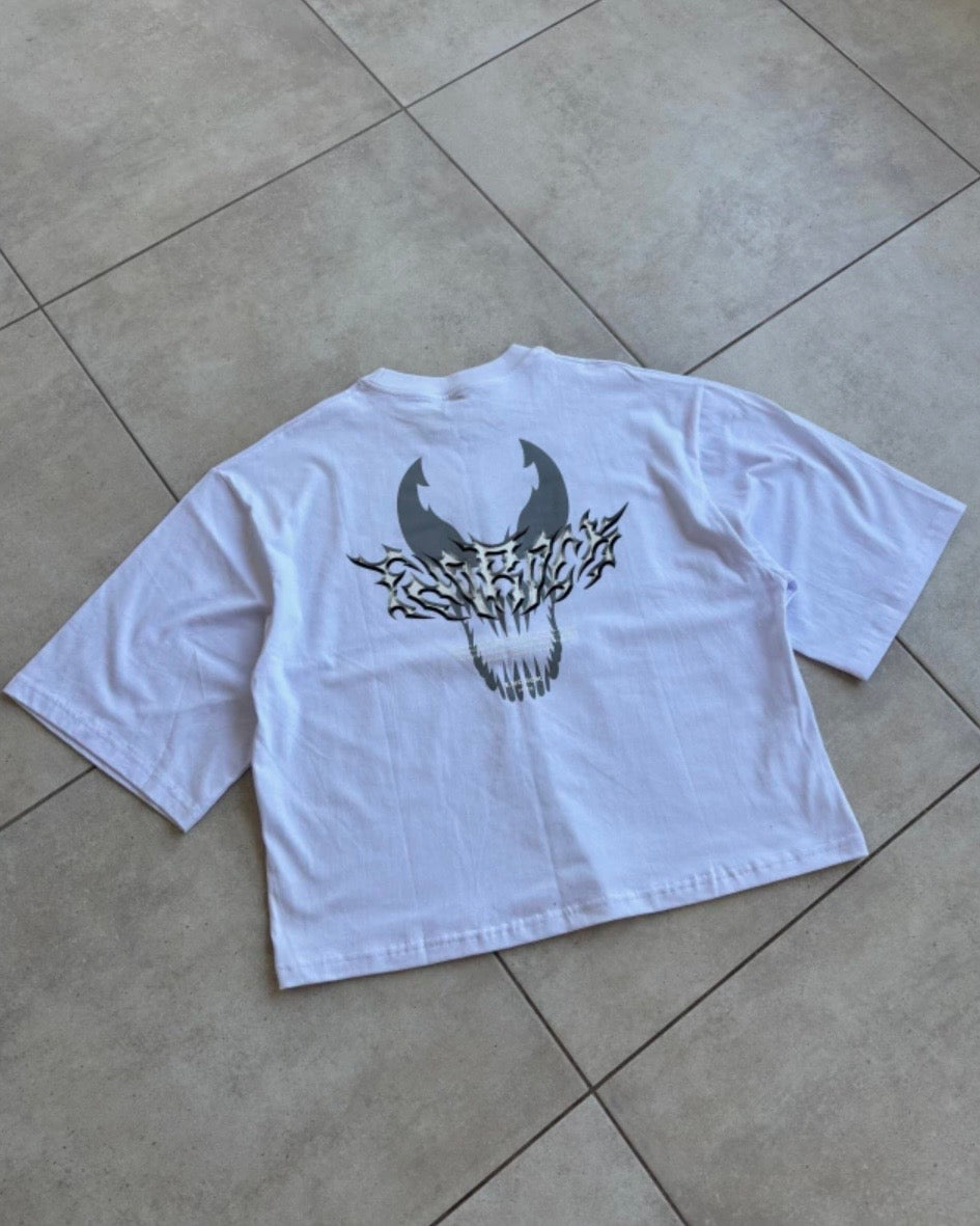 Remera Boxy Rebel Blanca
