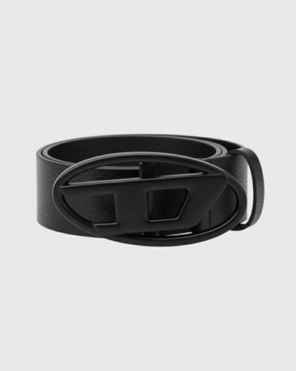 Cinto Diesel Negro Hebilla Negra