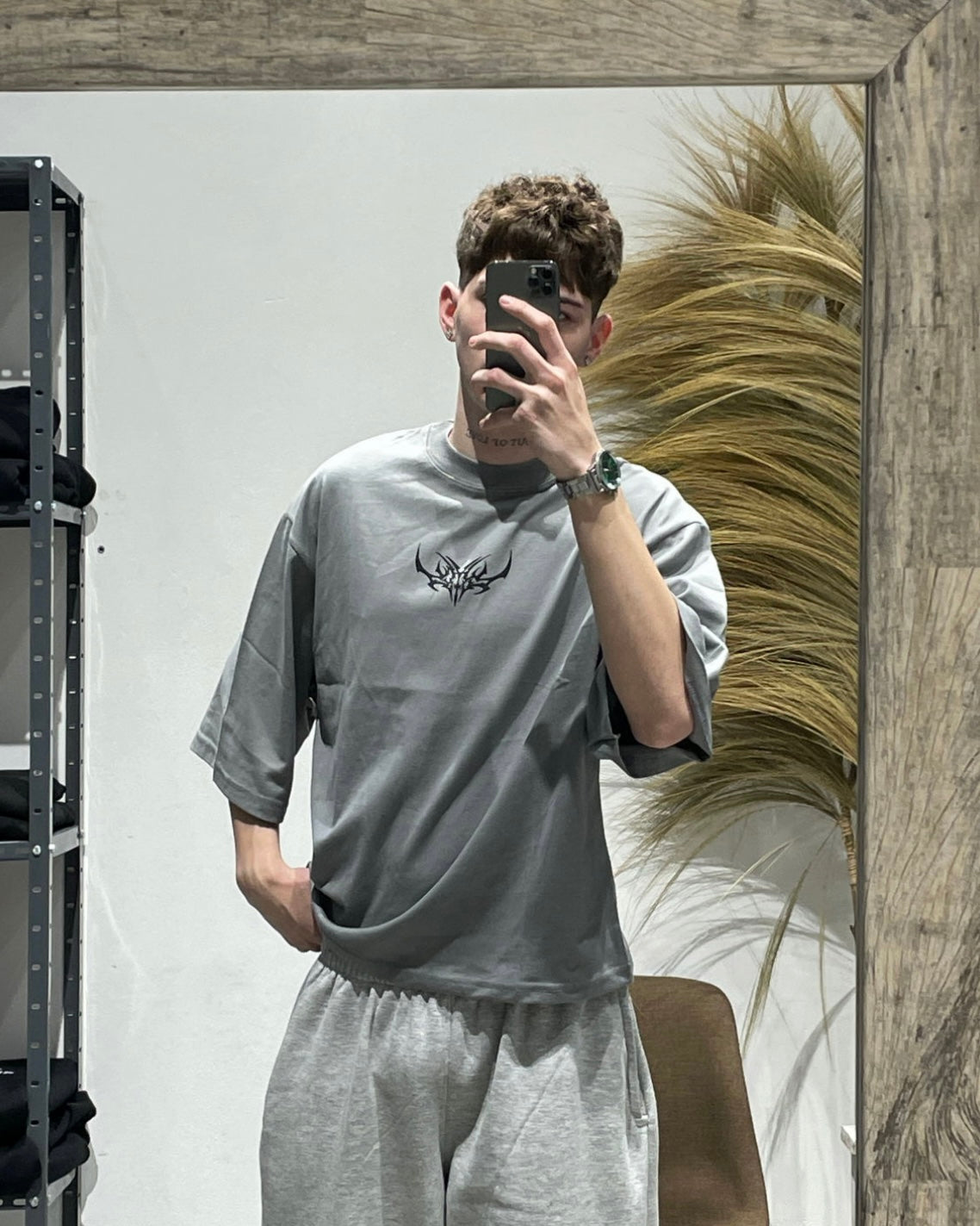 Remera Boxy Nova Gris