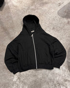 Campera Zip Básica Negra